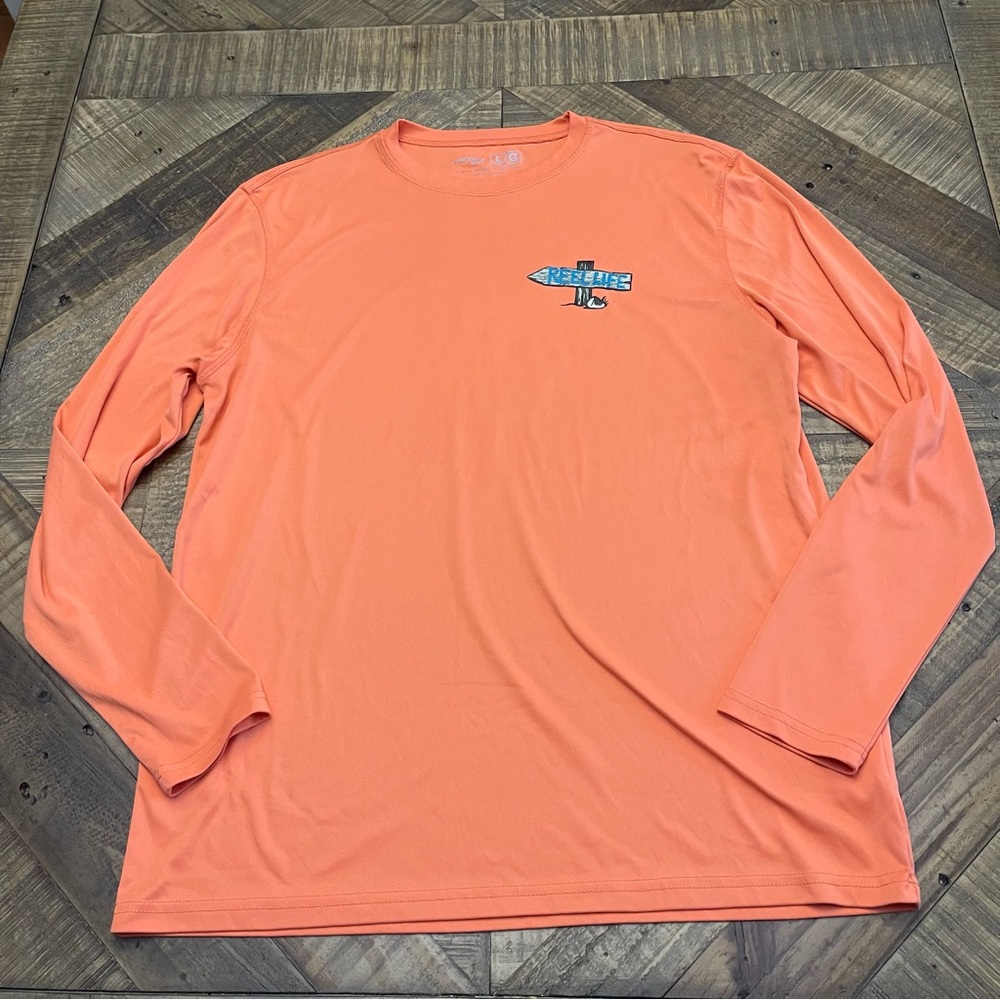 Reel Life Men's Long Sleeve Jax Beach UV Protective Shirt.